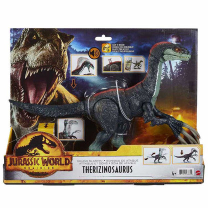 Jurassic World Dominion - Therizinosauro attacco tagliente con attacchi e suoni